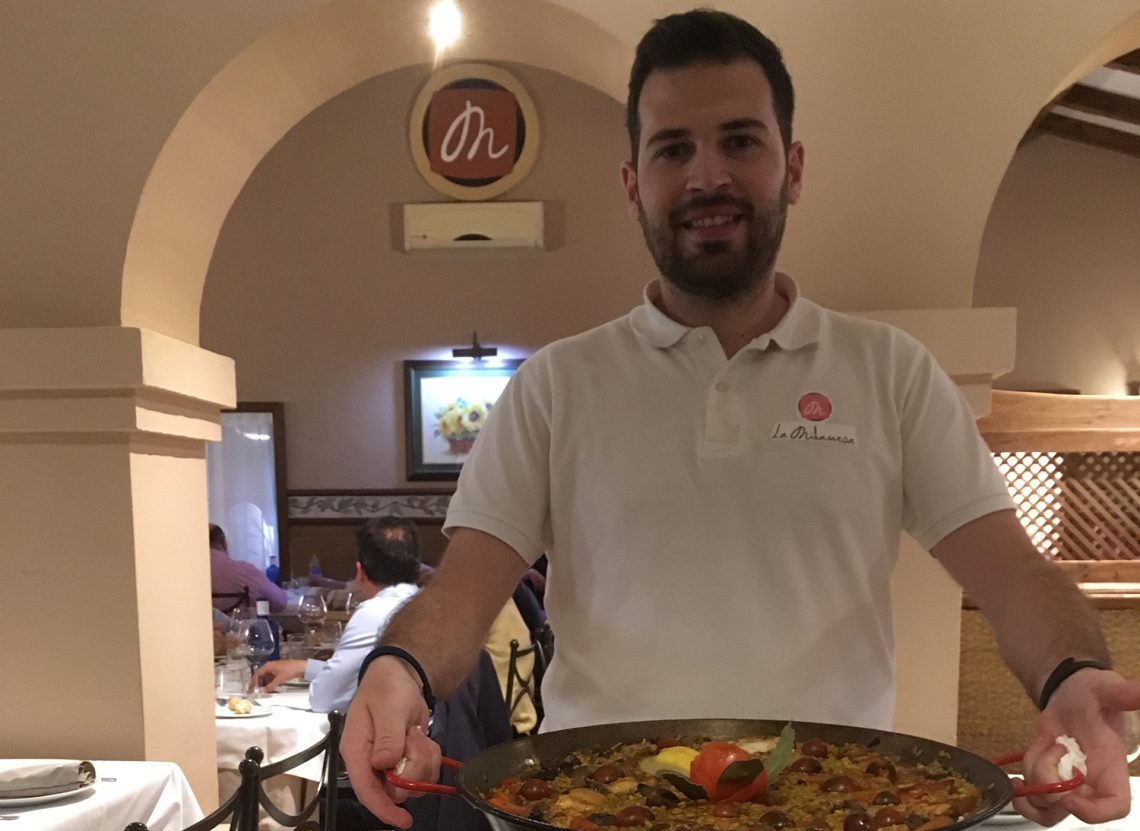 Diego de la Cruz, en el restaurante La Milanesa